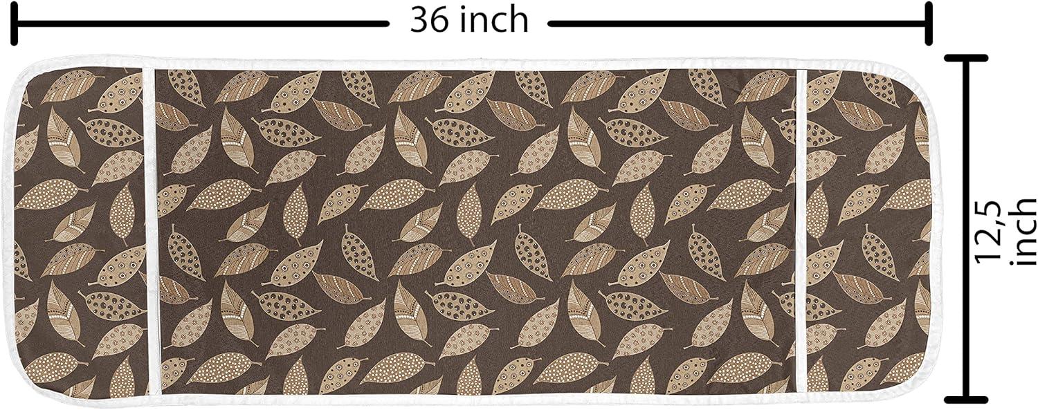 imageAmbesonne Valentines Day Microwave Oven Cover Love Themed Simple Pattern with Hearts Water Resistant Organizer with Pockets for Kitchen 36 x 12 Pink FuchsiaCocoa Champagne