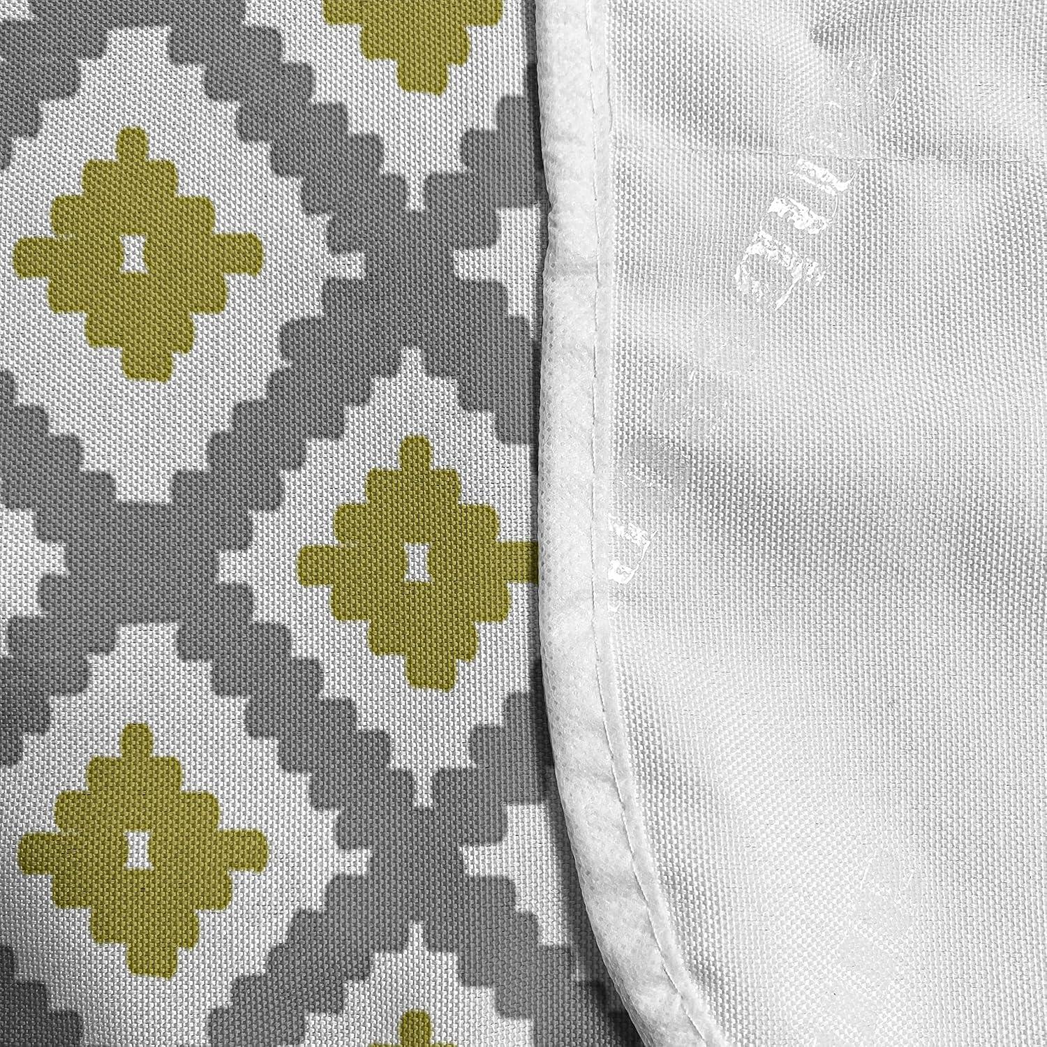 imageAmbesonne Valentines Day Microwave Oven Cover Love Themed Simple Pattern with Hearts Water Resistant Organizer with Pockets for Kitchen 36 x 12 Pink FuchsiaDimgray Khaki White