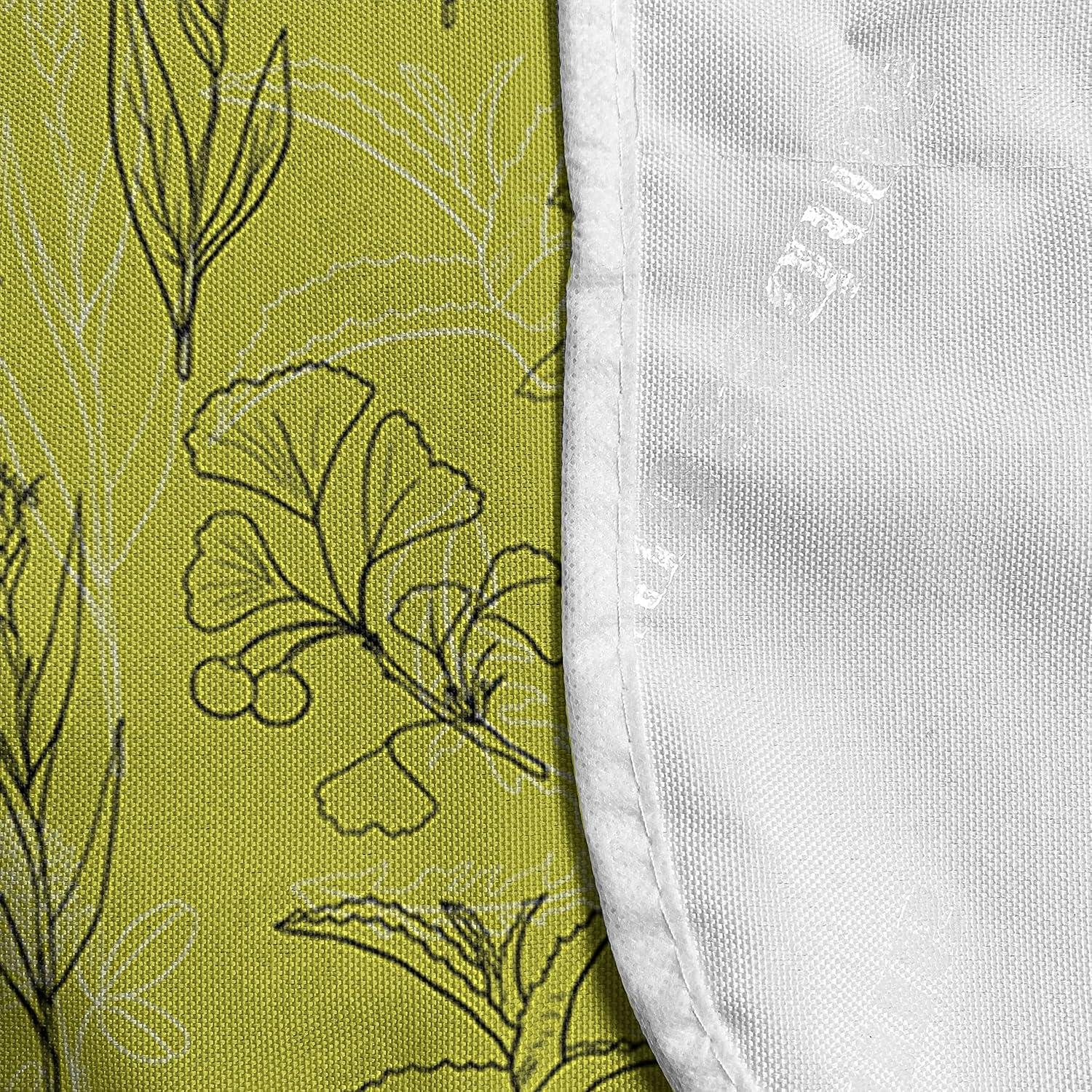 imageAmbesonne Valentines Day Microwave Oven Cover Love Themed Simple Pattern with Hearts Water Resistant Organizer with Pockets for Kitchen 36 x 12 Pink FuchsiaYellow Green Grey
