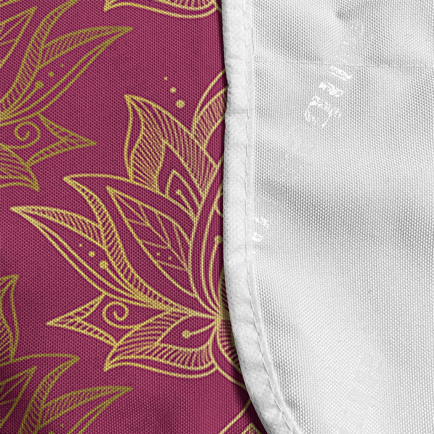 imageAmbesonne Valentines Day Microwave Oven Cover Love Themed Simple Pattern with Hearts Water Resistant Organizer with Pockets for Kitchen 36 x 12 Pink FuchsiaMagenta Sand Brown