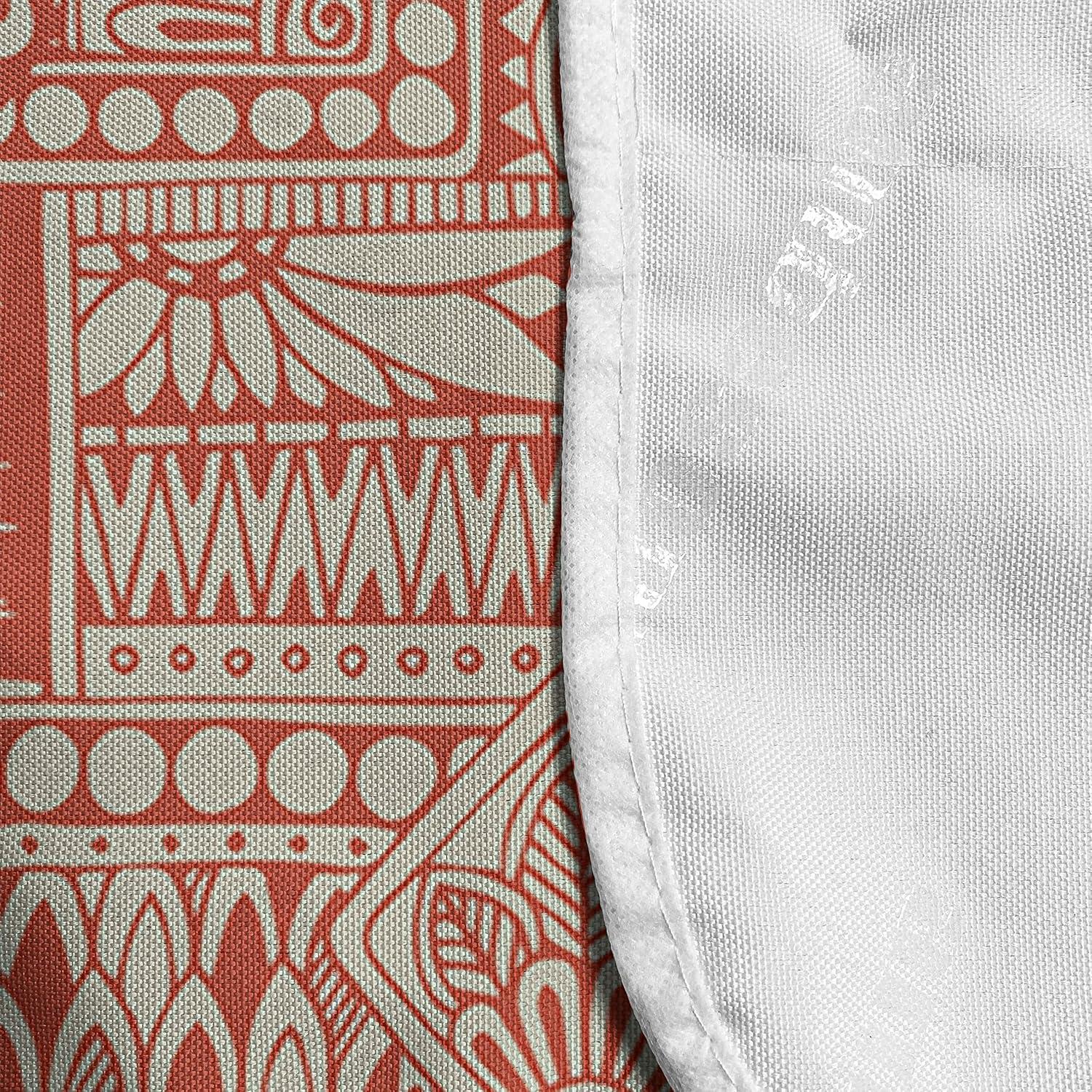 imageAmbesonne Valentines Day Microwave Oven Cover Love Themed Simple Pattern with Hearts Water Resistant Organizer with Pockets for Kitchen 36 x 12 Pink FuchsiaBurnt Sienna Grey Yellow