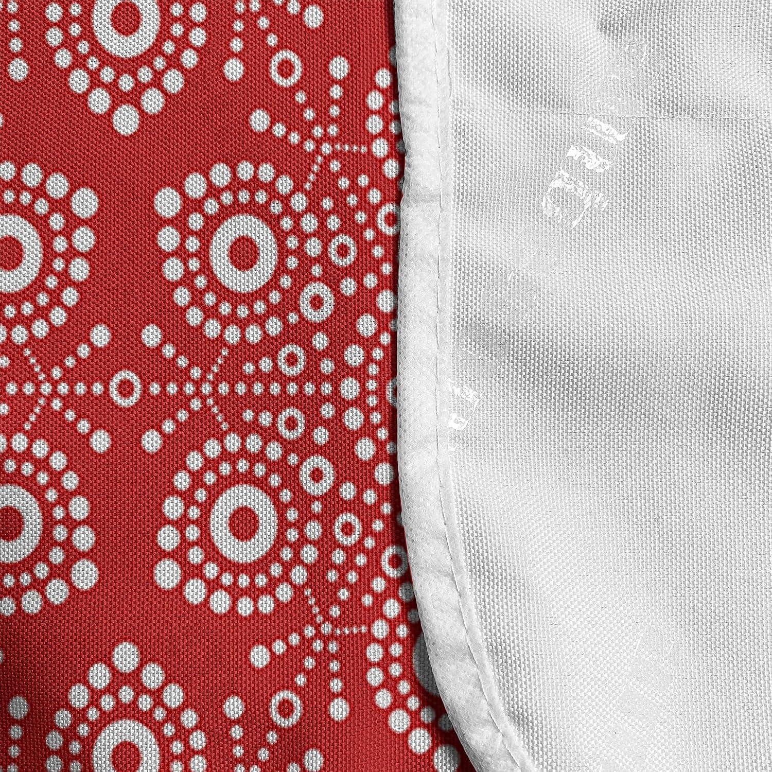 imageAmbesonne Valentines Day Microwave Oven Cover Love Themed Simple Pattern with Hearts Water Resistant Organizer with Pockets for Kitchen 36 x 12 Pink FuchsiaDark Pink White