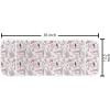 Ambesonne Eiffel Microwave Oven Cover, Valentines Day Inspired Pattern with France Paris Oh La La Texts Heart Shapes, Water Resistant Organizer with Pockets for Kitchen, 36″ x 12″, Pink White Black(Rose Black White)