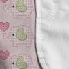 Ambesonne Eiffel Microwave Oven Cover, Valentines Day Inspired Pattern with France Paris Oh La La Texts Heart Shapes, Water Resistant Organizer with Pockets for Kitchen, 36″ x 12″, Pink White Black(Pink Olive Green)