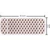 Ambesonne Eiffel Microwave Oven Cover, Valentines Day Inspired Pattern with France Paris Oh La La Texts Heart Shapes, Water Resistant Organizer with Pockets for Kitchen, 36″ x 12″, Pink White Black(Pale Pink and Black)