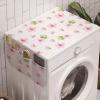 Ambesonne Eiffel Microwave Oven Cover, Valentines Day Inspired Pattern with France Paris Oh La La Texts Heart Shapes, Water Resistant Organizer with Pockets for Kitchen, 36″ x 12″, Pink White Black(Pale Pink Green White)