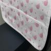 Ambesonne Eiffel Microwave Oven Cover, Valentines Day Inspired Pattern with France Paris Oh La La Texts Heart Shapes, Water Resistant Organizer with Pockets for Kitchen, 36″ x 12″, Pink White Black(White and Pink)