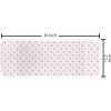 Ambesonne Eiffel Microwave Oven Cover, Valentines Day Inspired Pattern with France Paris Oh La La Texts Heart Shapes, Water Resistant Organizer with Pockets for Kitchen, 36″ x 12″, Pink White Black(White and Pink)