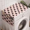 Ambesonne Eiffel Microwave Oven Cover, Valentines Day Inspired Pattern with France Paris Oh La La Texts Heart Shapes, Water Resistant Organizer with Pockets for Kitchen, 36″ x 12″, Pink White Black(Pale Pink and Black)