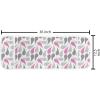 Ambesonne Eiffel Microwave Oven Cover, Valentines Day Inspired Pattern with France Paris Oh La La Texts Heart Shapes, Water Resistant Organizer with Pockets for Kitchen, 36″ x 12″, Pink White Black(Pink Grey White)