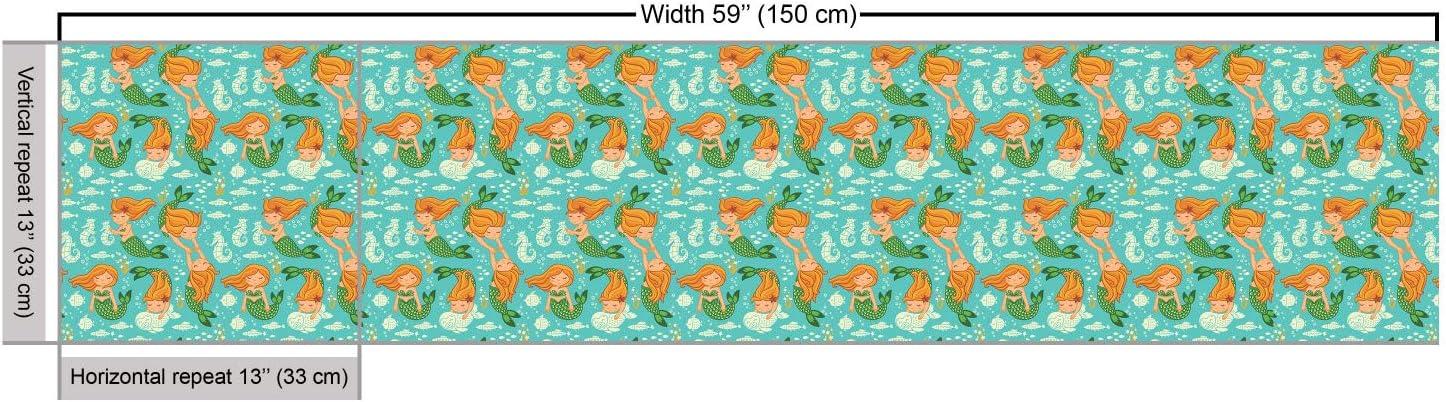 imageAmbesonne Dog Lover Fabric by The Yard Little Corgi Jumping Running and Standing Cartoon Hearts Background Microfiber Fabric for Arts and Crafts Textiles amp Decor 1 Yard White OrangeOrange Teal