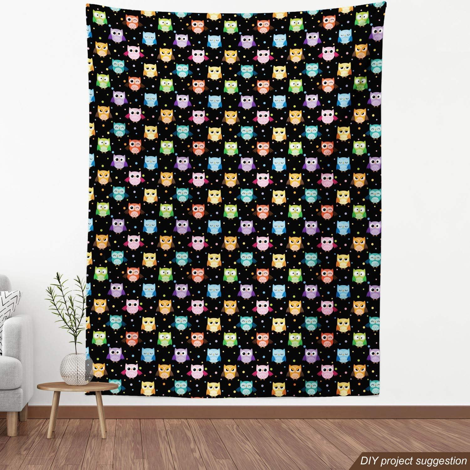 imageAmbesonne Dog Lover Fabric by The Yard Little Corgi Jumping Running and Standing Cartoon Hearts Background Microfiber Fabric for Arts and Crafts Textiles amp Decor 1 Yard White OrangeBlack