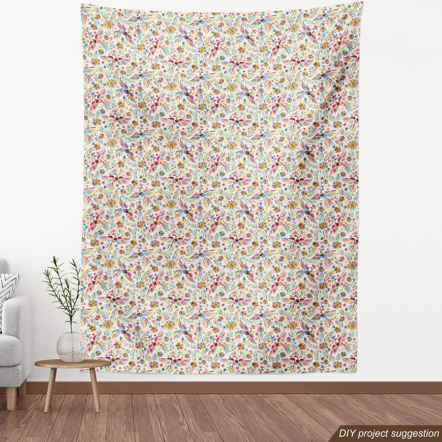 imageAmbesonne Dog Lover Fabric by The Yard Little Corgi Jumping Running and Standing Cartoon Hearts Background Microfiber Fabric for Arts and Crafts Textiles amp Decor 1 Yard White OrangeRed