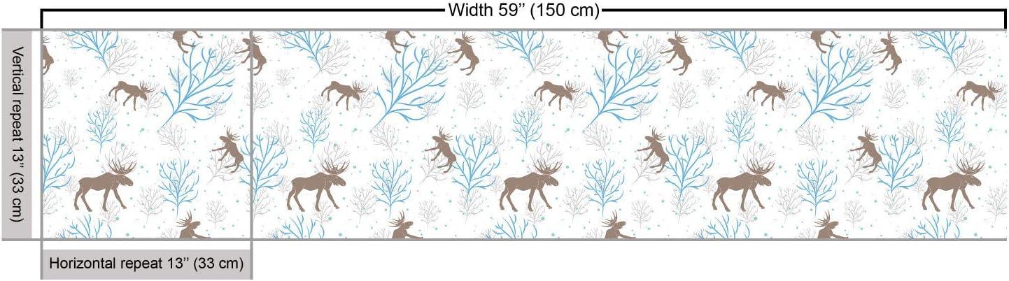 imageAmbesonne Dog Lover Fabric by The Yard Little Corgi Jumping Running and Standing Cartoon Hearts Background Microfiber Fabric for Arts and Crafts Textiles amp Decor 1 Yard White OrangeBlue Brown