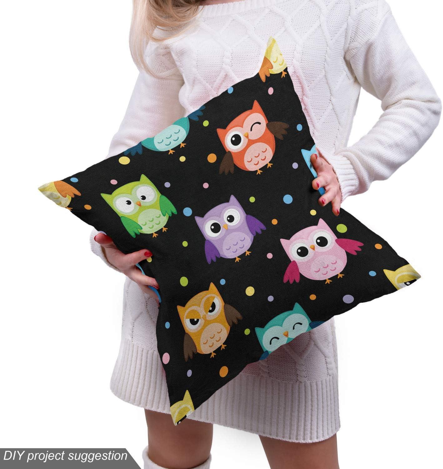 imageAmbesonne Dog Lover Fabric by The Yard Little Corgi Jumping Running and Standing Cartoon Hearts Background Microfiber Fabric for Arts and Crafts Textiles amp Decor 1 Yard White OrangeBlack