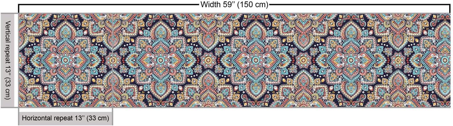 imageAmbesonne Dog Lover Fabric by The Yard Little Corgi Jumping Running and Standing Cartoon Hearts Background Microfiber Fabric for Arts and Crafts Textiles amp Decor 1 Yard White OrangeNavy Teal
