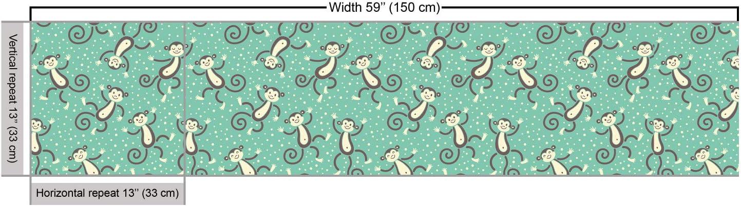 imageAmbesonne Dog Lover Fabric by The Yard Little Corgi Jumping Running and Standing Cartoon Hearts Background Microfiber Fabric for Arts and Crafts Textiles amp Decor 1 Yard White OrangeSeafoam