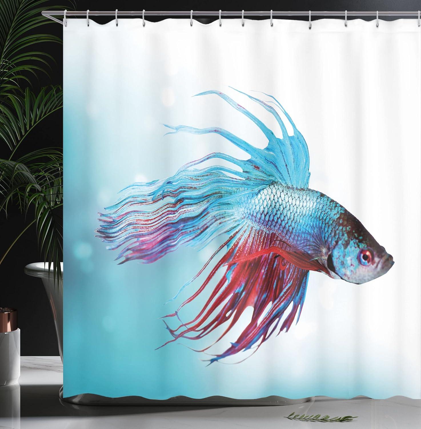 imageAmbesonne Man Cave Shower Curtain Cartoon Monster Truck with Huge Tyres OffRoad Heavy Large Tractor Wheels Turbo Cloth Fabric Bathroom Decor Set with Hooks 69 W x 70 L Orange BlueCoral Sky