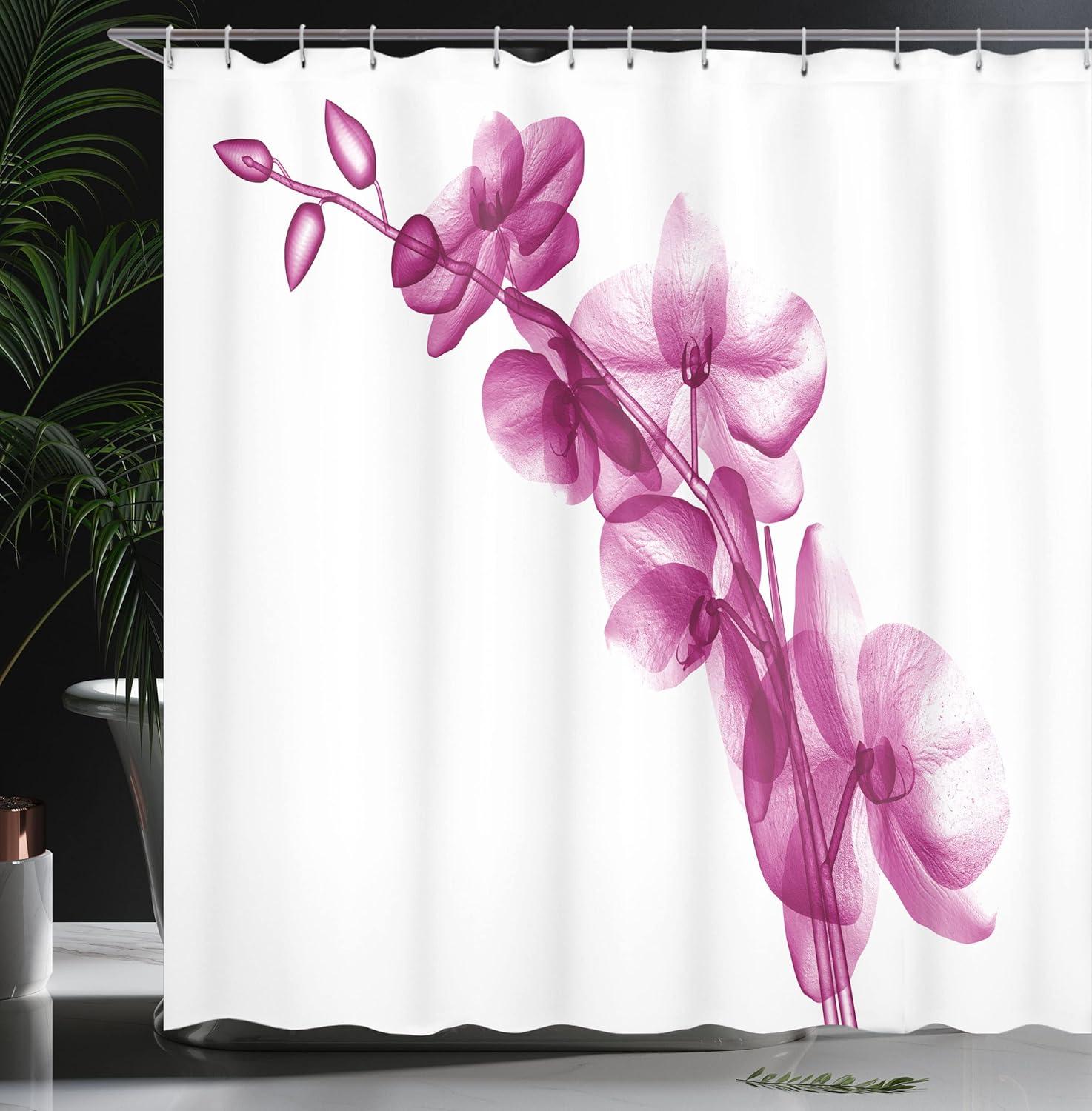 imageAmbesonne Man Cave Shower Curtain Cartoon Monster Truck with Huge Tyres OffRoad Heavy Large Tractor Wheels Turbo Cloth Fabric Bathroom Decor Set with Hooks 69 W x 70 L Orange BlueDark Magenta