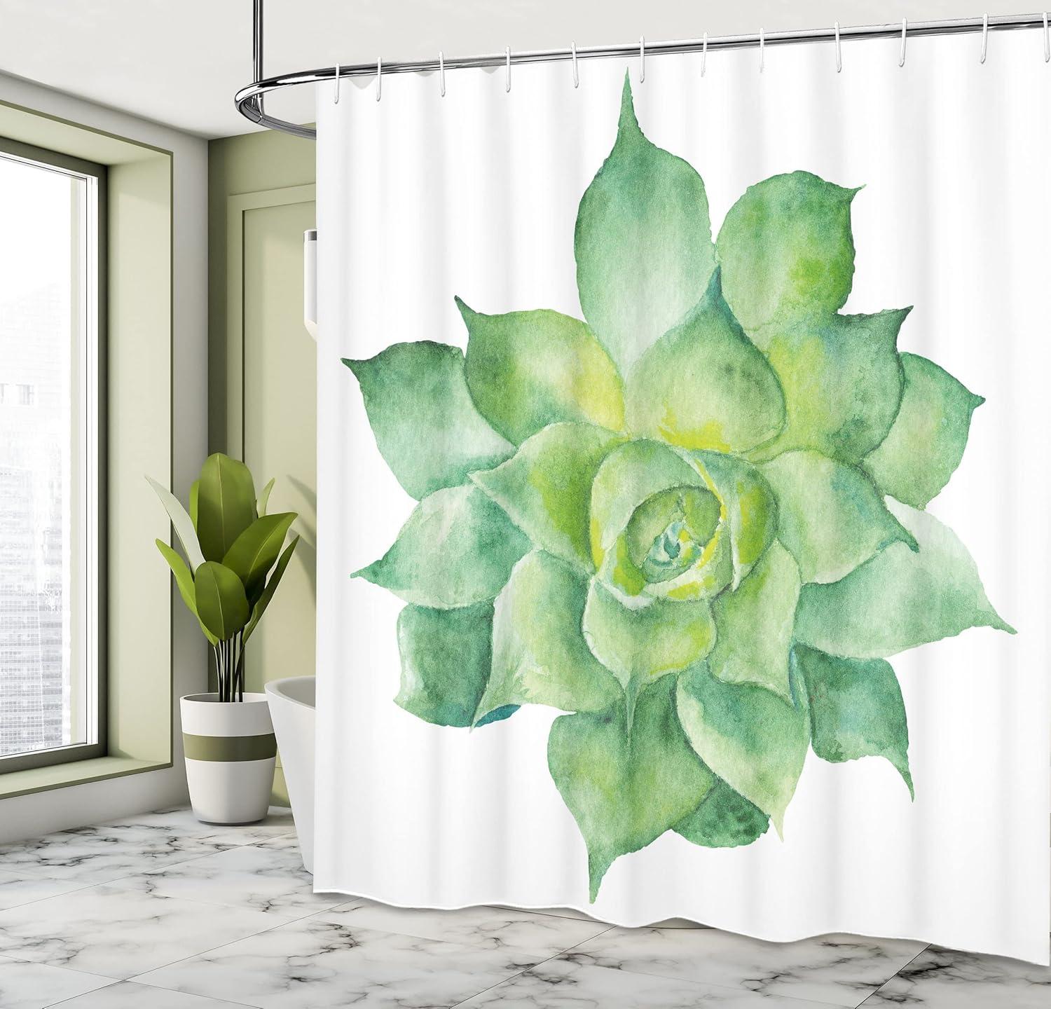 imageAmbesonne Man Cave Shower Curtain Cartoon Monster Truck with Huge Tyres OffRoad Heavy Large Tractor Wheels Turbo Cloth Fabric Bathroom Decor Set with Hooks 69 W x 70 L Orange BlueAlmond Green Yellow