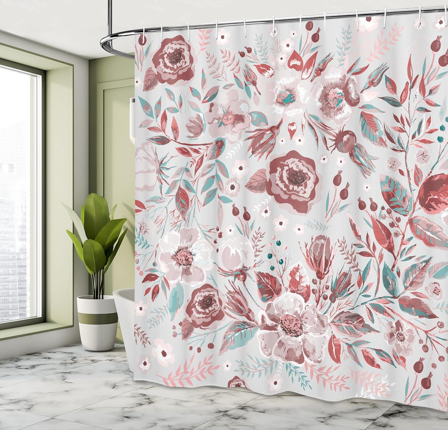 imageAmbesonne Man Cave Shower Curtain Cartoon Monster Truck with Huge Tyres OffRoad Heavy Large Tractor Wheels Turbo Cloth Fabric Bathroom Decor Set with Hooks 69 W x 70 L Orange BlueSeafoam Mauve