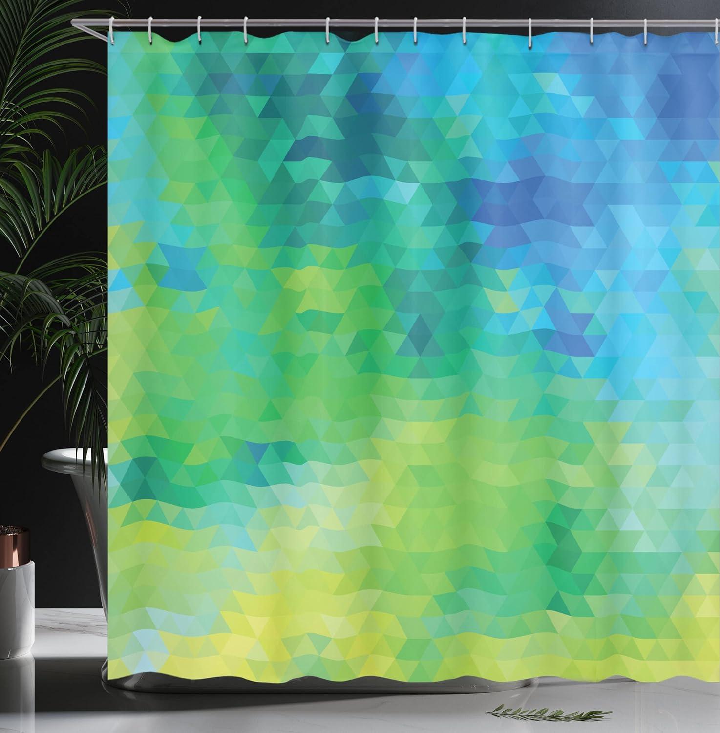imageAmbesonne Man Cave Shower Curtain Cartoon Monster Truck with Huge Tyres OffRoad Heavy Large Tractor Wheels Turbo Cloth Fabric Bathroom Decor Set with Hooks 69 W x 70 L Orange BlueLime Green