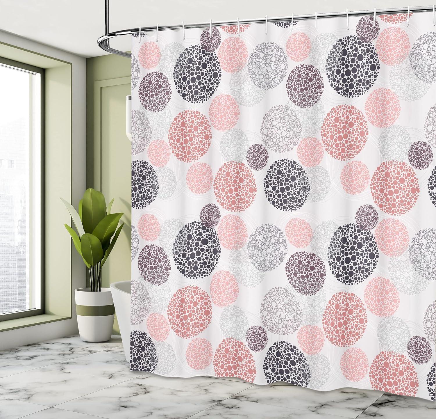 imageAmbesonne Man Cave Shower Curtain Cartoon Monster Truck with Huge Tyres OffRoad Heavy Large Tractor Wheels Turbo Cloth Fabric Bathroom Decor Set with Hooks 69 W x 70 L Orange BlueDried Rose and Black