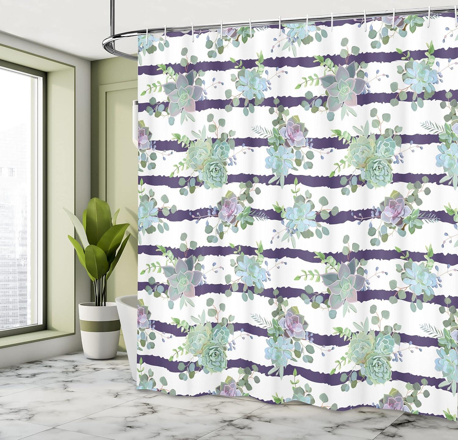 imageAmbesonne Man Cave Shower Curtain Cartoon Monster Truck with Huge Tyres OffRoad Heavy Large Tractor Wheels Turbo Cloth Fabric Bathroom Decor Set with Hooks 69 W x 70 L Orange BlueGreen Purple