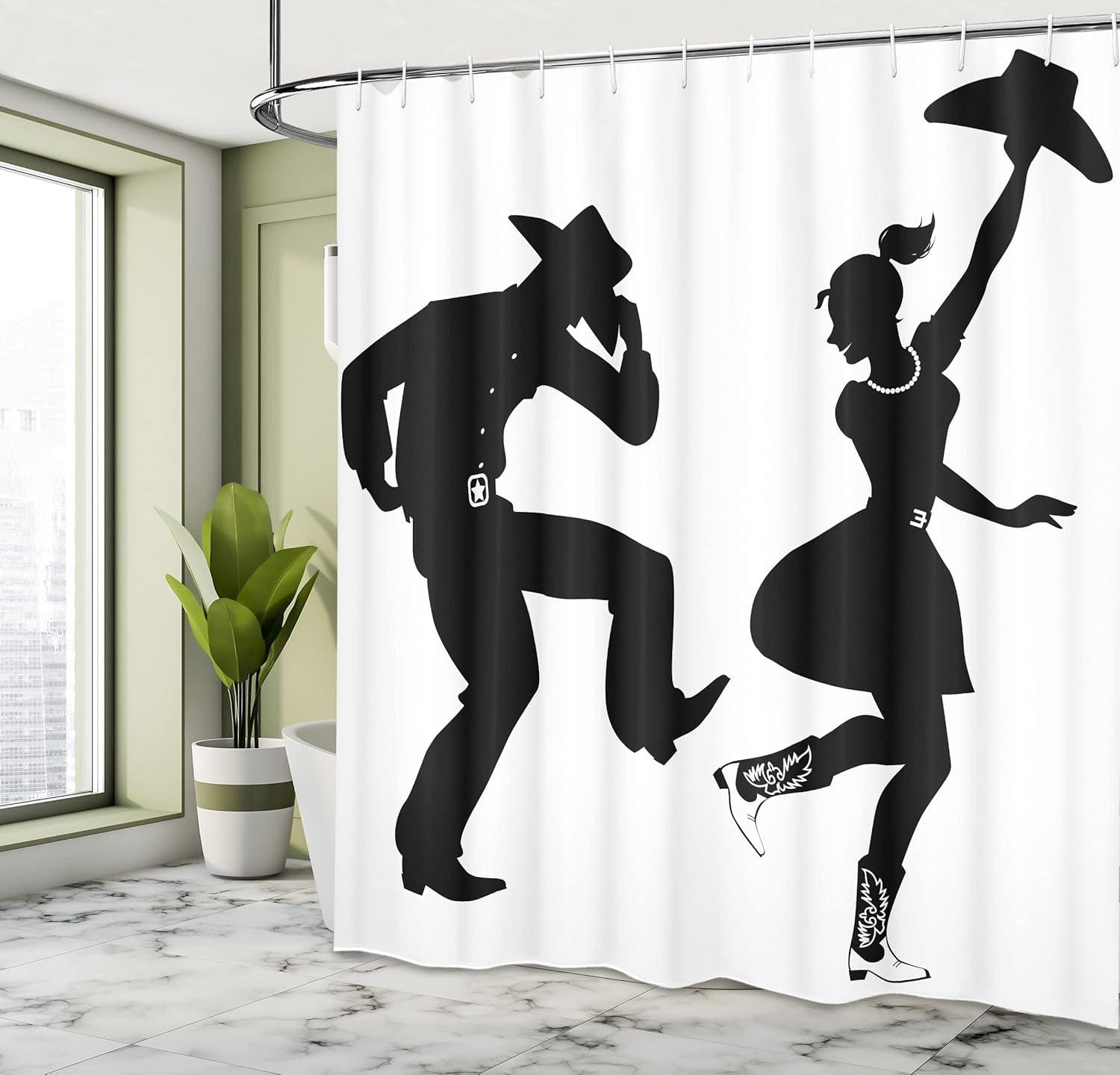 imageAmbesonne Man Cave Shower Curtain Cartoon Monster Truck with Huge Tyres OffRoad Heavy Large Tractor Wheels Turbo Cloth Fabric Bathroom Decor Set with Hooks 69 W x 70 L Orange BlueBlack Cream