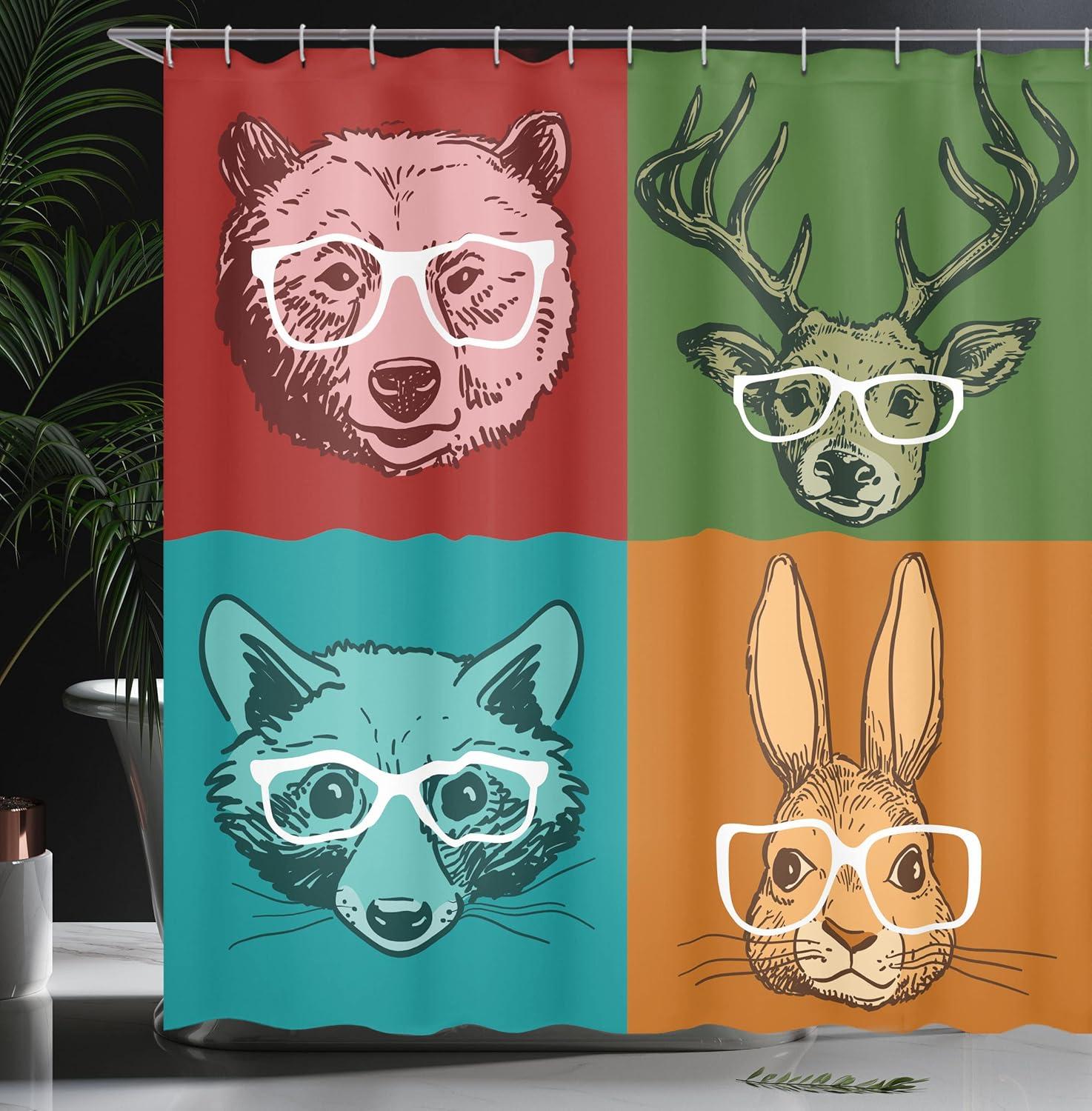 imageAmbesonne Man Cave Shower Curtain Cartoon Monster Truck with Huge Tyres OffRoad Heavy Large Tractor Wheels Turbo Cloth Fabric Bathroom Decor Set with Hooks 69 W x 70 L Orange BlueDark Orange