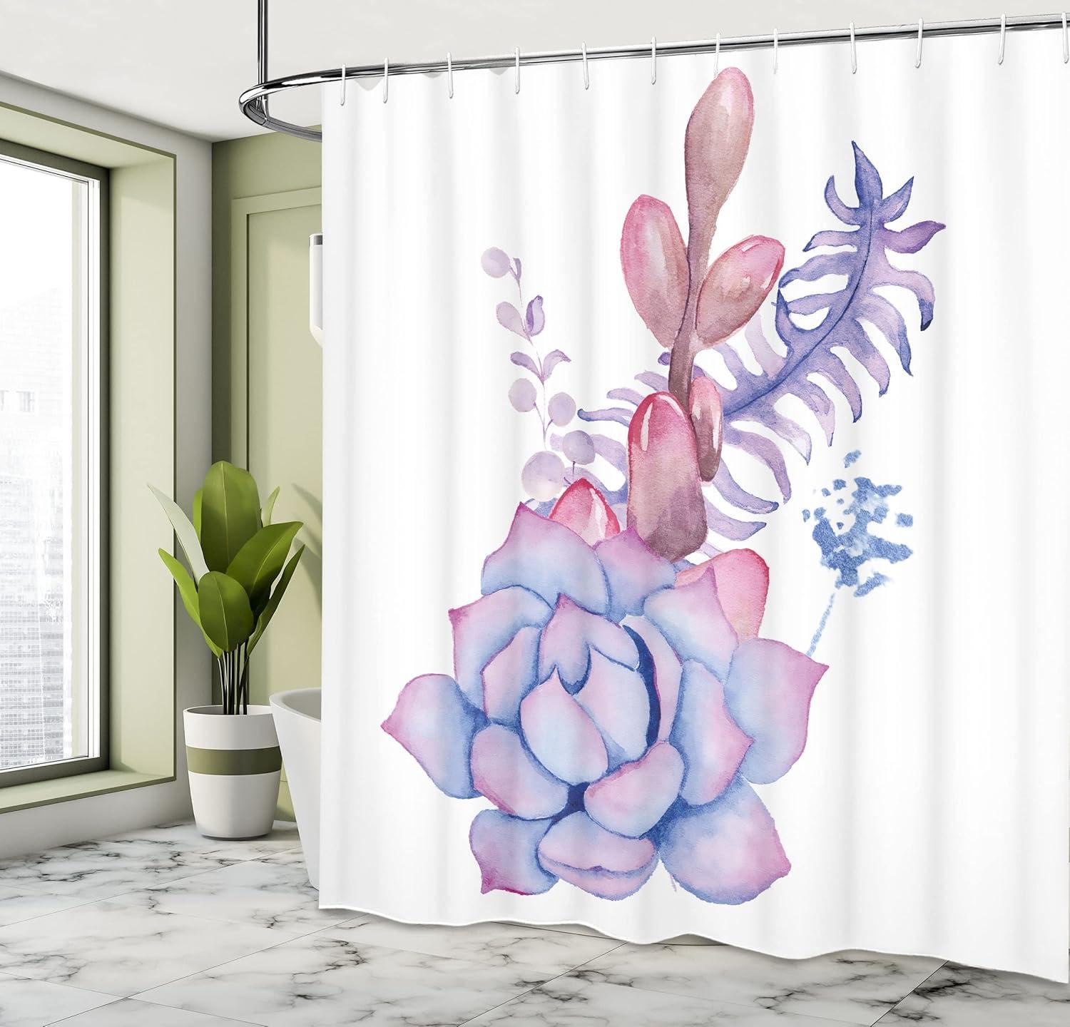 imageAmbesonne Man Cave Shower Curtain Cartoon Monster Truck with Huge Tyres OffRoad Heavy Large Tractor Wheels Turbo Cloth Fabric Bathroom Decor Set with Hooks 69 W x 70 L Orange BlueLilac Pink Lavender