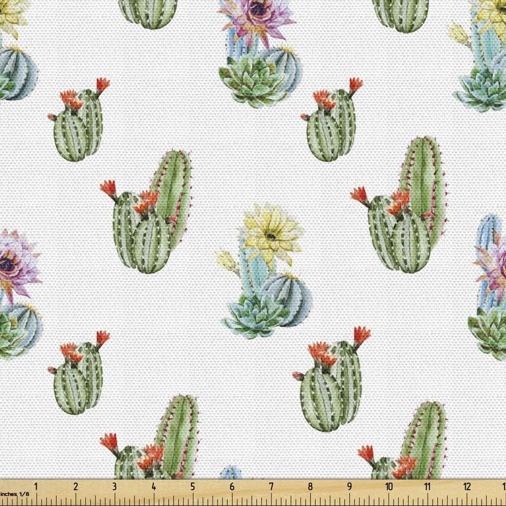 imageAmbesonne Dog Lover Fabric by The Yard Little Corgi Jumping Running and Standing Cartoon Hearts Background Microfiber Fabric for Arts and Crafts Textiles amp Decor 1 Yard White OrangePastel Green