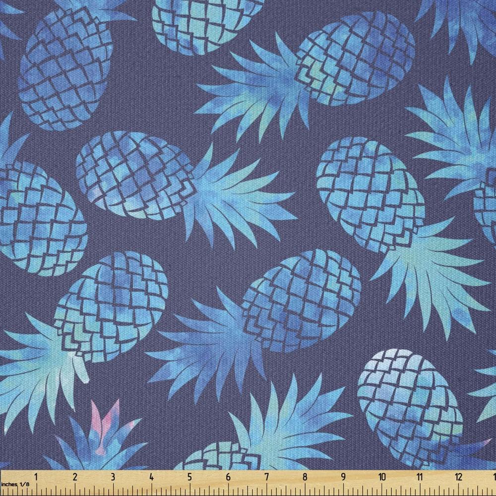 imageAmbesonne Dog Lover Fabric by The Yard Little Corgi Jumping Running and Standing Cartoon Hearts Background Microfiber Fabric for Arts and Crafts Textiles amp Decor 1 Yard White OrangeDark Blue Pale Blue