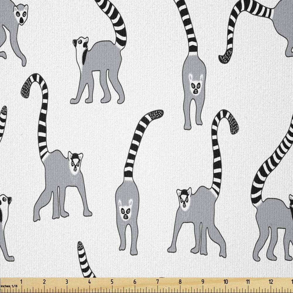 imageAmbesonne Dog Lover Fabric by The Yard Little Corgi Jumping Running and Standing Cartoon Hearts Background Microfiber Fabric for Arts and Crafts Textiles amp Decor 1 Yard White OrangeCharcoal Grey Pale Taupe