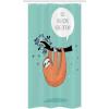 Ambesonne Animal Stall Shower Curtain, Cartoon Design Print Sloth a Flirty Words So You Come Here Often Color Image, Fabric Bathroom Decor Set with Hooks, 36″ W x 72″ L, Seafoam Multicolor