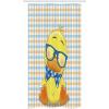 Ambesonne Cartoon Stall Shower Curtain, Hipster Boho Duck Dotted Bow Cool Free Smart Geese Design, Fabric Bathroom Decor Set with Hooks, 36″ W x 72″ L, Orange Yellow Blue