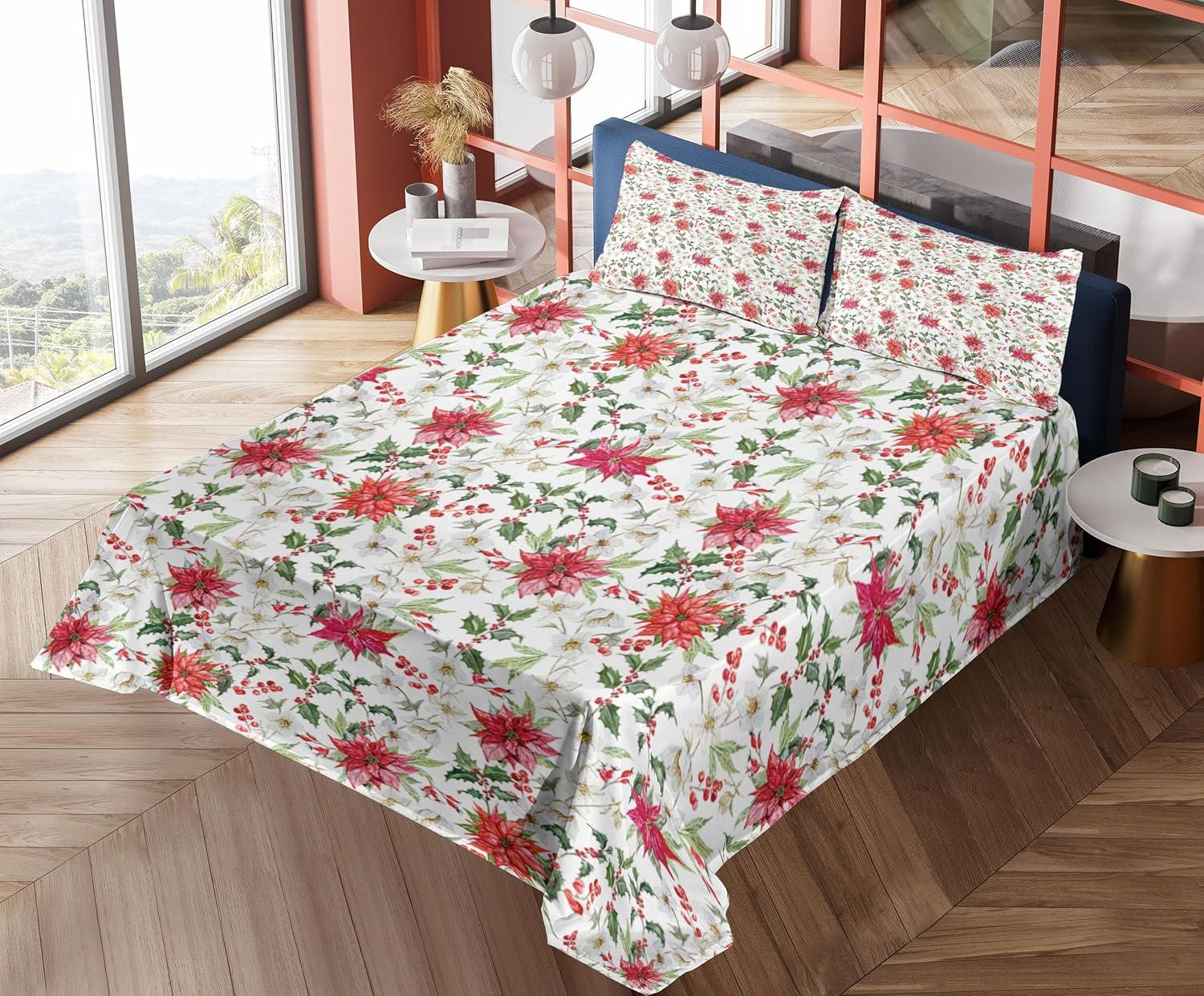 imageAmbesonne Horror Flat Sheet Splashes of Blood Grunge Style Bloodstain Horror Scary Zombie Halloween Themed Print Soft Comfortable Top Sheet Decorative Bedding 1 Piece Queen Size White RedVermilion Magenta