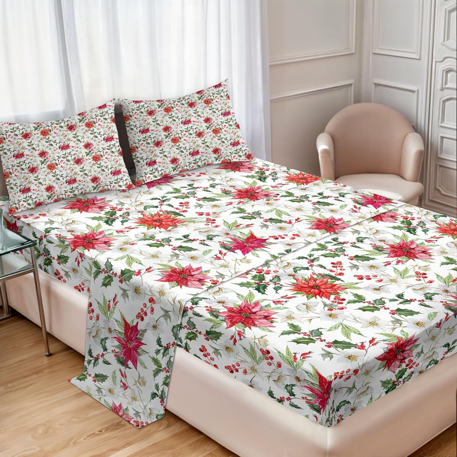 imageAmbesonne Horror Flat Sheet Splashes of Blood Grunge Style Bloodstain Horror Scary Zombie Halloween Themed Print Soft Comfortable Top Sheet Decorative Bedding 1 Piece Queen Size White RedVermilion Magenta