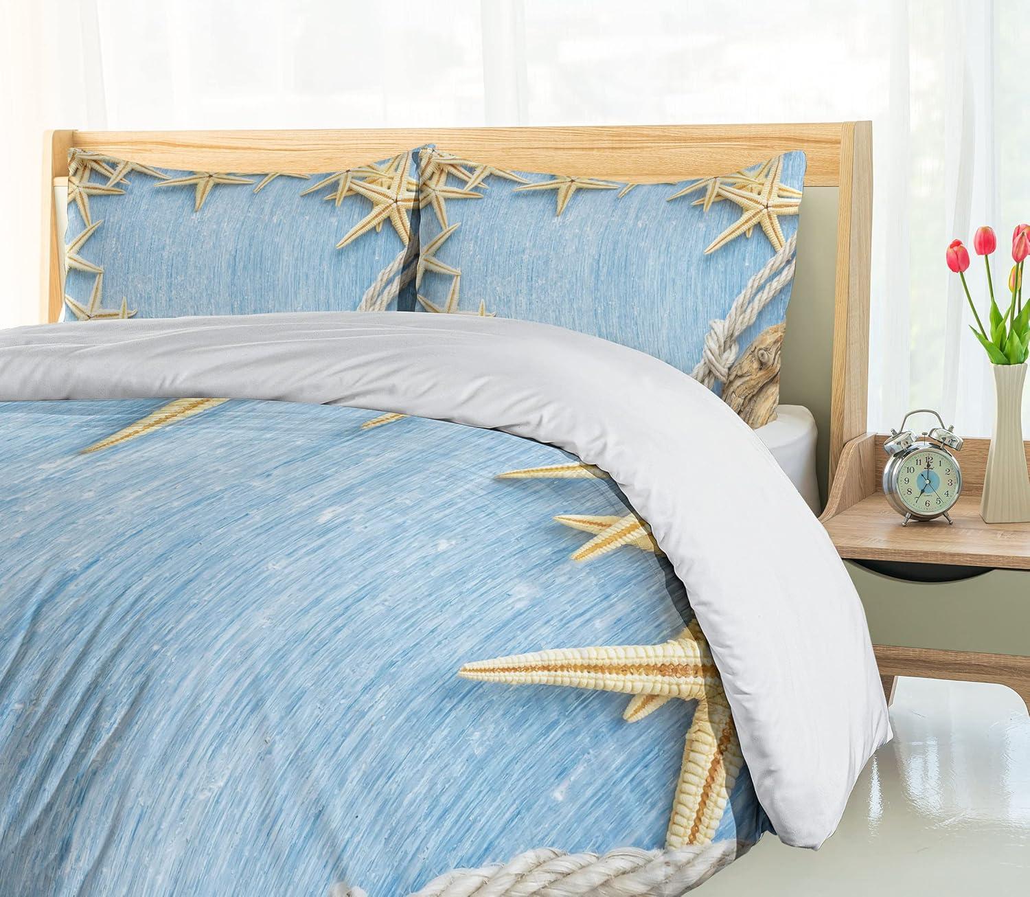 imageAmbesonne Love Duvet Cover Sets Cartoon Birds is Sitting on a Branch Bee Smiling Loving Valentine Bedding Set with 2 Duvet Covers amp 4 Pillowcases 2 Pack Queen Size Pale Pink Beige TaupePale Blue Ivory