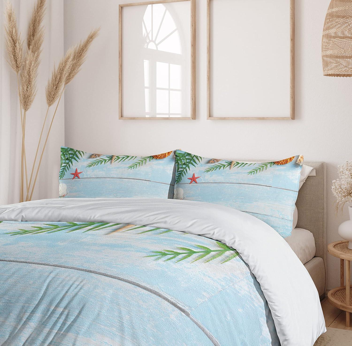 imageAmbesonne Love Duvet Cover Sets Cartoon Birds is Sitting on a Branch Bee Smiling Loving Valentine Bedding Set with 2 Duvet Covers amp 4 Pillowcases 2 Pack Queen Size Pale Pink Beige TaupePale Blue Green Amber