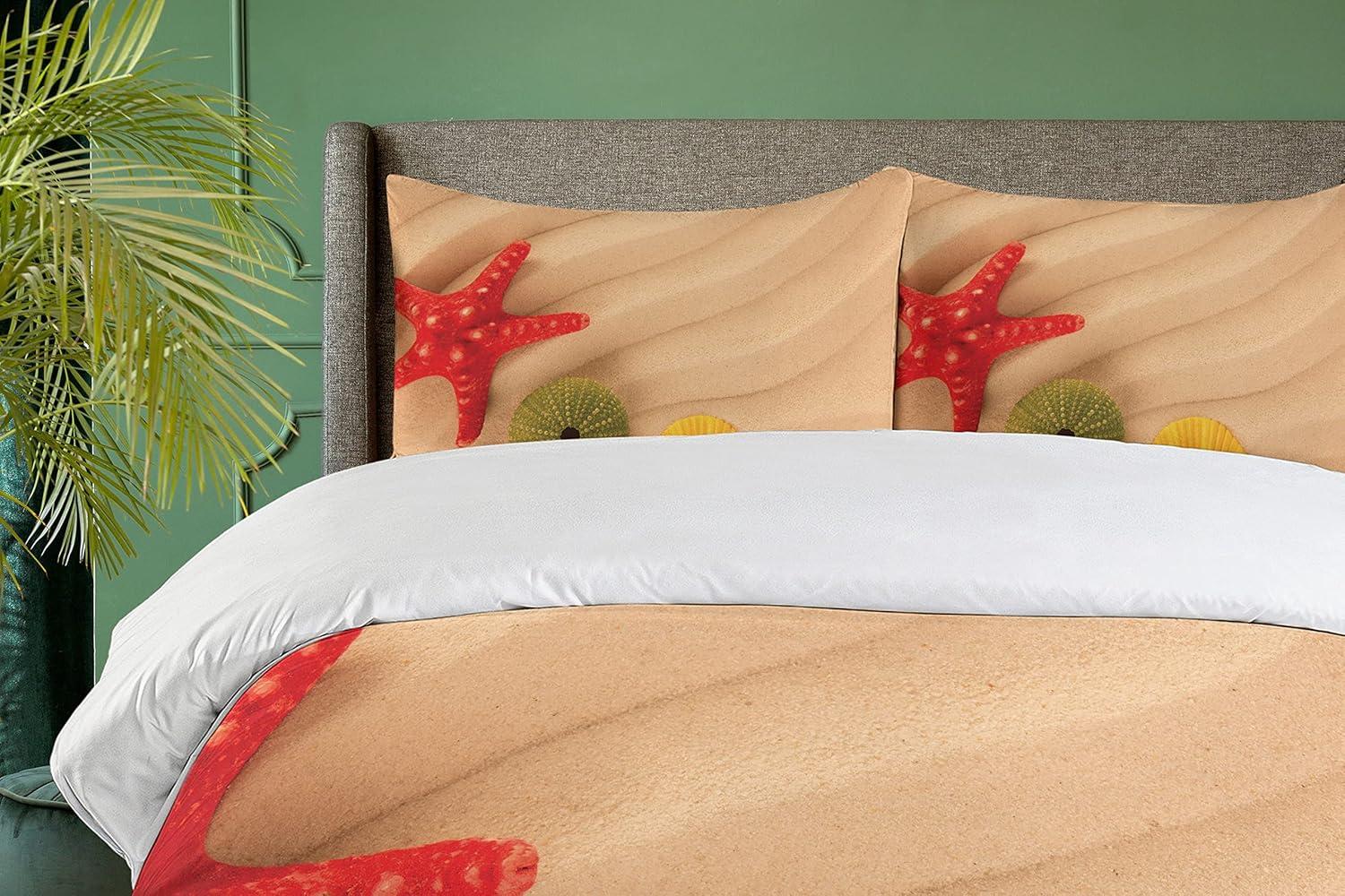 imageAmbesonne Love Duvet Cover Sets Cartoon Birds is Sitting on a Branch Bee Smiling Loving Valentine Bedding Set with 2 Duvet Covers amp 4 Pillowcases 2 Pack Queen Size Pale Pink Beige TaupeSand Brown Yellow