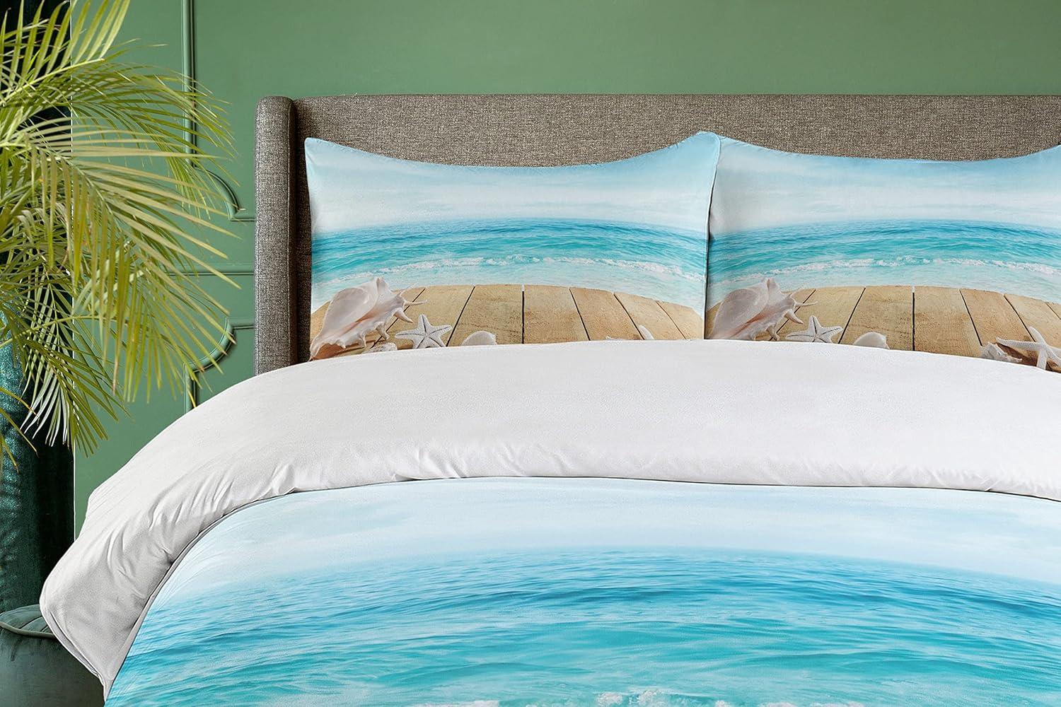 imageAmbesonne Love Duvet Cover Sets Cartoon Birds is Sitting on a Branch Bee Smiling Loving Valentine Bedding Set with 2 Duvet Covers amp 4 Pillowcases 2 Pack Queen Size Pale Pink Beige TaupePale Brown Beige