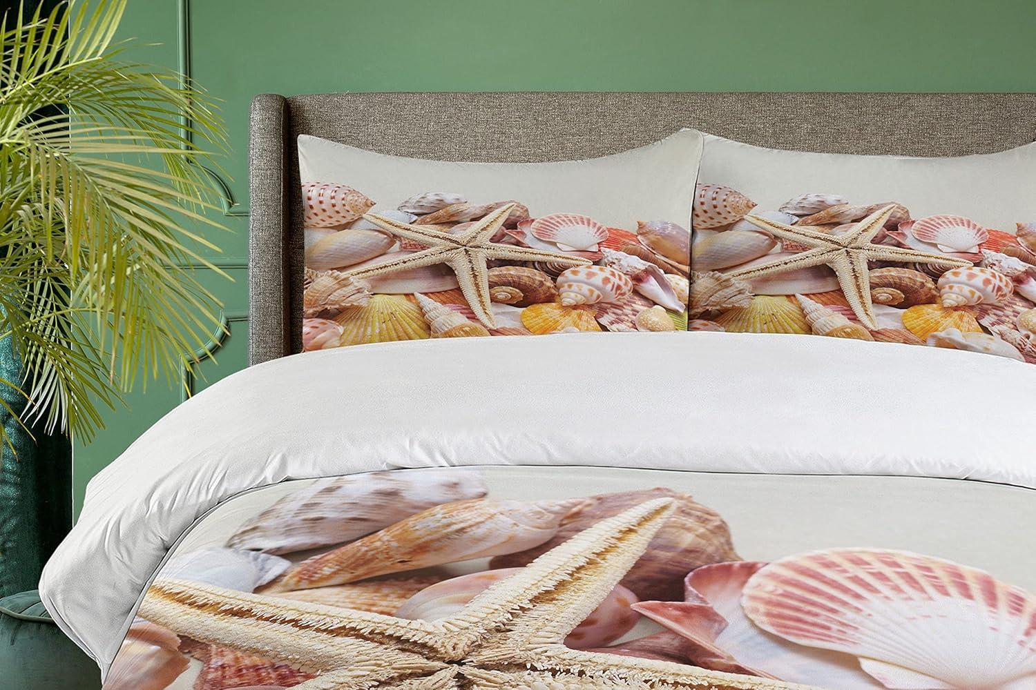 imageAmbesonne Love Duvet Cover Sets Cartoon Birds is Sitting on a Branch Bee Smiling Loving Valentine Bedding Set with 2 Duvet Covers amp 4 Pillowcases 2 Pack Queen Size Pale Pink Beige TaupeCoconut Cream Orange