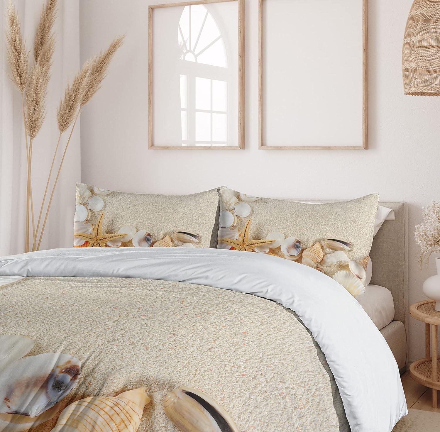imageAmbesonne Love Duvet Cover Sets Cartoon Birds is Sitting on a Branch Bee Smiling Loving Valentine Bedding Set with 2 Duvet Covers amp 4 Pillowcases 2 Pack Queen Size Pale Pink Beige TaupeBeige Ivory Cream