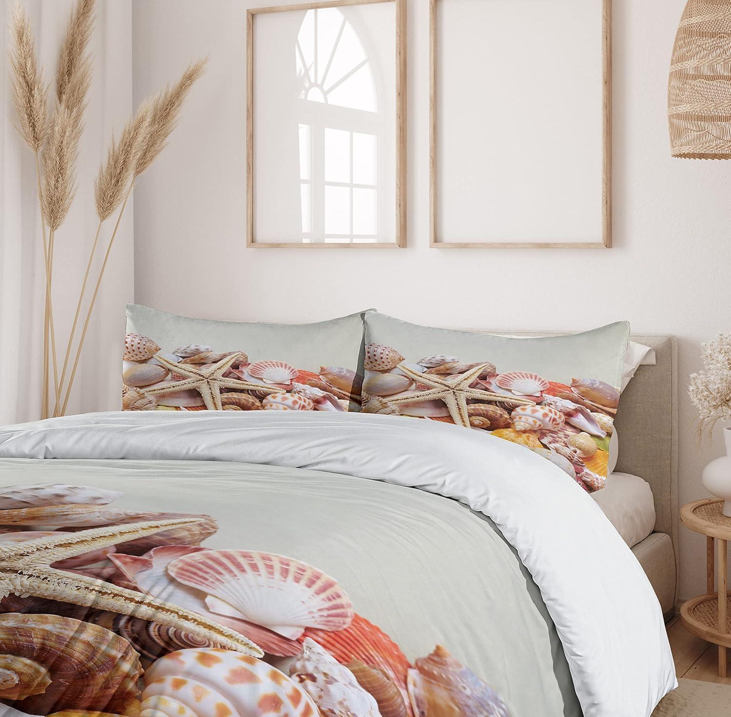 imageAmbesonne Love Duvet Cover Sets Cartoon Birds is Sitting on a Branch Bee Smiling Loving Valentine Bedding Set with 2 Duvet Covers amp 4 Pillowcases 2 Pack Queen Size Pale Pink Beige TaupeCoconut Cream Orange