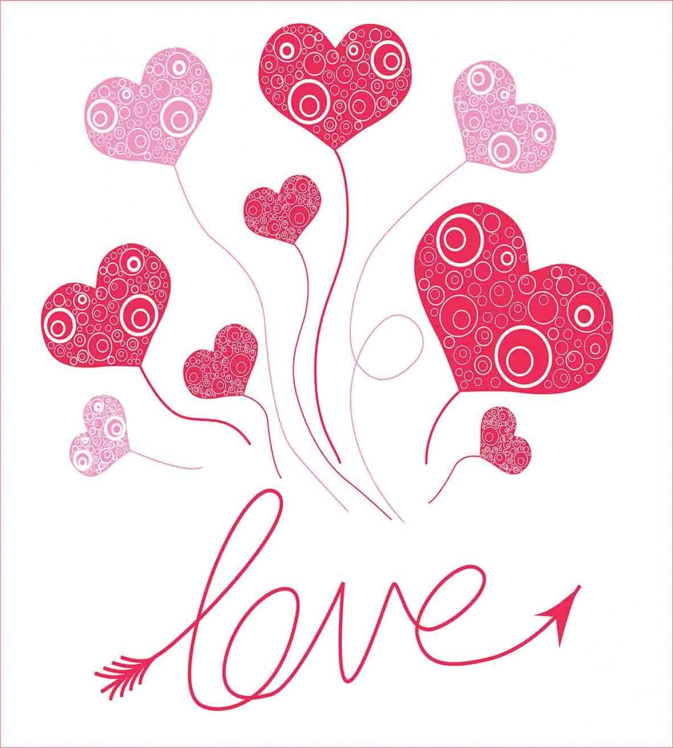 imageAmbesonne Love Duvet Cover Sets Cartoon Birds is Sitting on a Branch Bee Smiling Loving Valentine Bedding Set with 2 Duvet Covers amp 4 Pillowcases 2 Pack Queen Size Pale Pink Beige TaupeMagenta Rose White