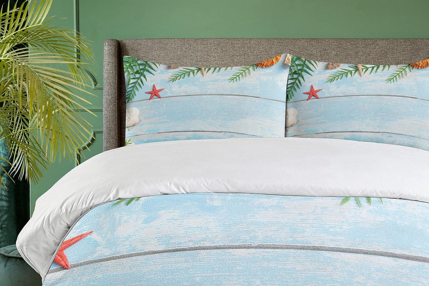 imageAmbesonne Love Duvet Cover Sets Cartoon Birds is Sitting on a Branch Bee Smiling Loving Valentine Bedding Set with 2 Duvet Covers amp 4 Pillowcases 2 Pack Queen Size Pale Pink Beige TaupePale Blue Green Amber