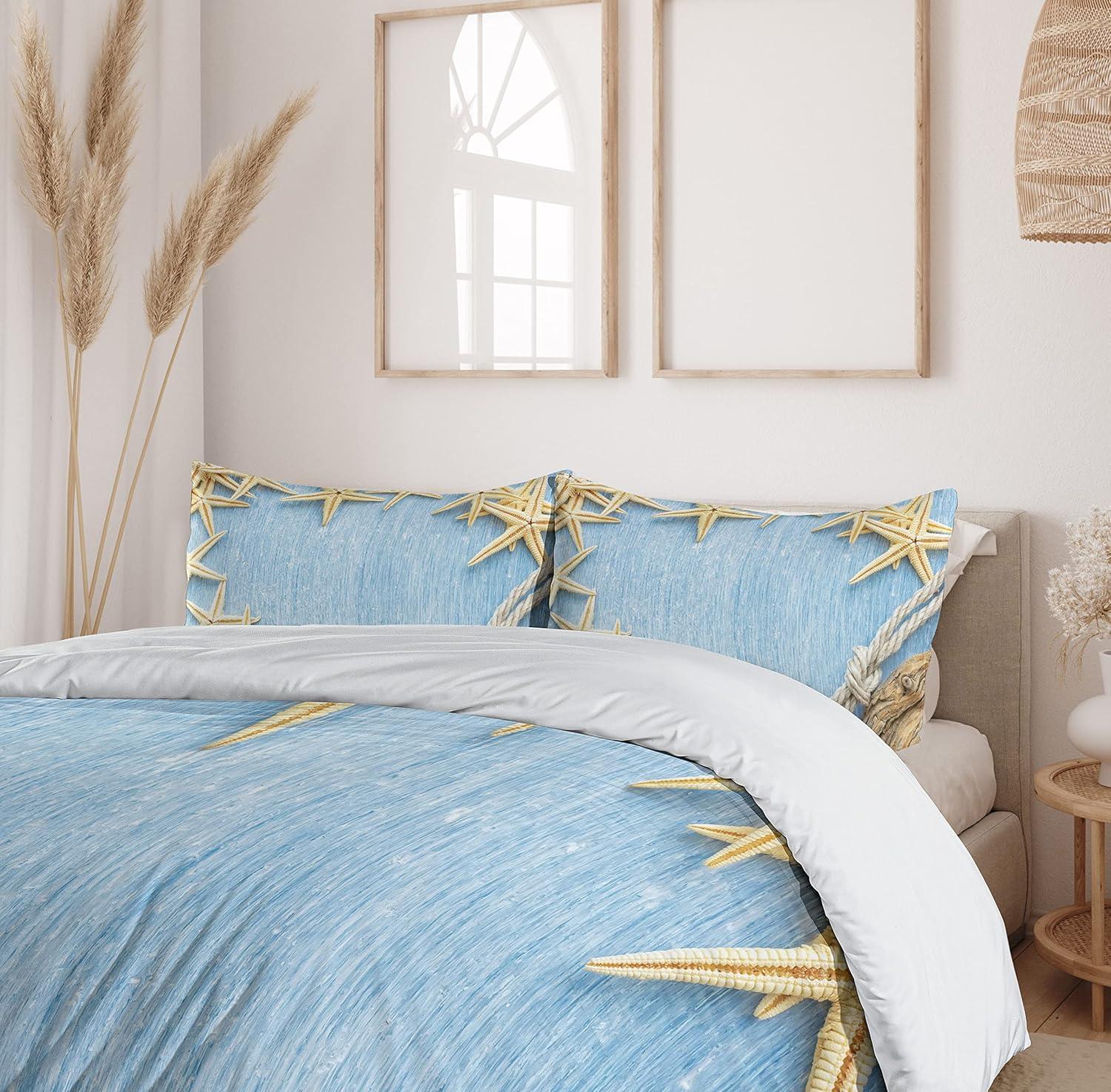 imageAmbesonne Love Duvet Cover Sets Cartoon Birds is Sitting on a Branch Bee Smiling Loving Valentine Bedding Set with 2 Duvet Covers amp 4 Pillowcases 2 Pack Queen Size Pale Pink Beige TaupePale Blue Ivory