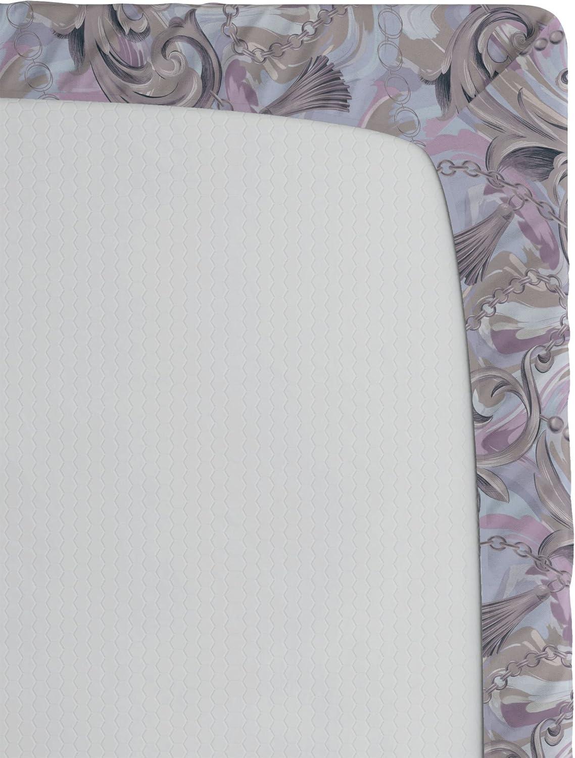 imageAmbesonne Romantic Fitted Sheet Valentines Day Kiss Love Me and You Lettering with Blooming Flowers Decorative Soft Fabric Bedding AllRound Elastic Pocket Full Size Pastel Pink Grey EggshellWarm Taupe Lilac