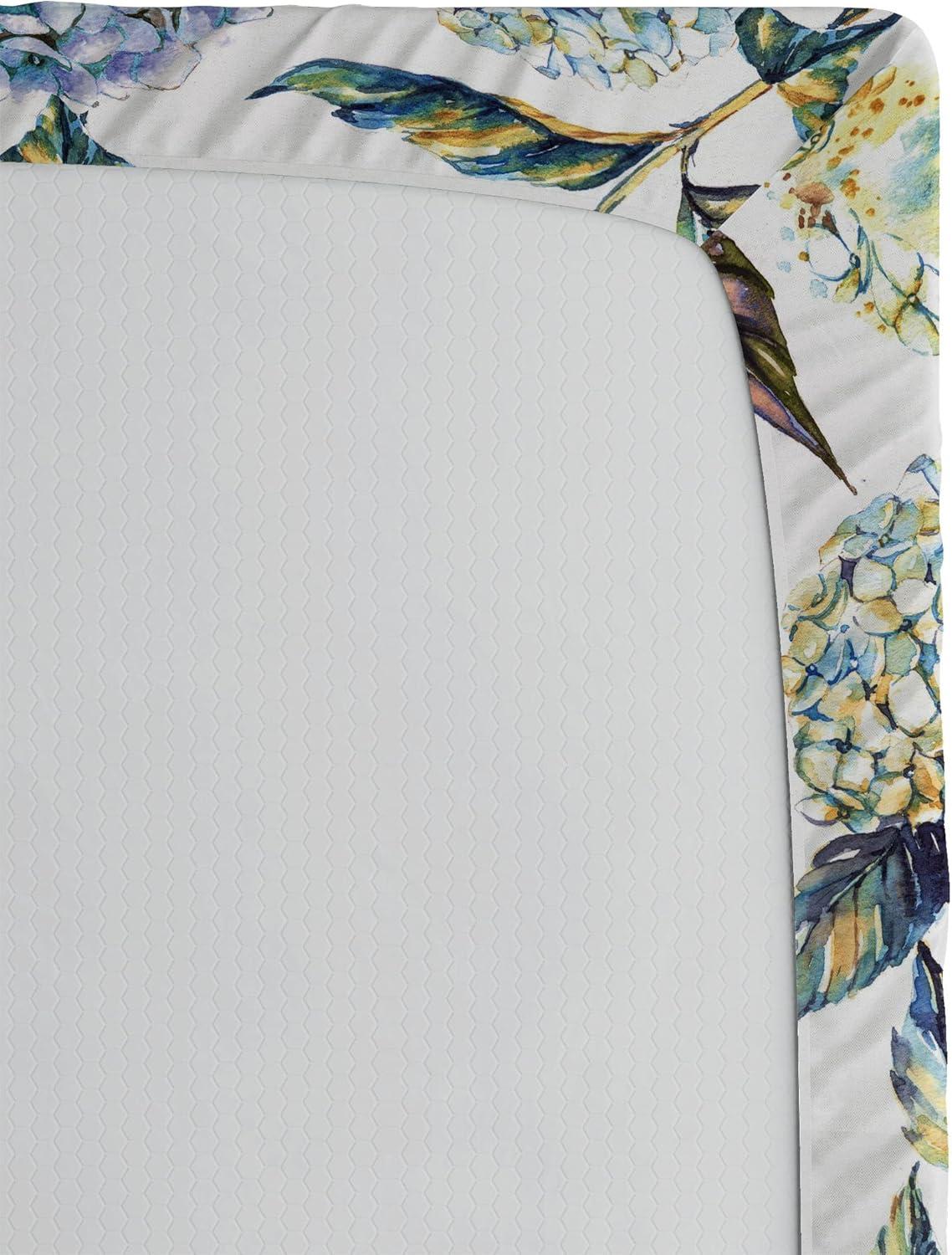 imageAmbesonne Rose Fitted Sheet Romantic Blurry Style Effect of English Garden Petals Valentines Themed Decorative Soft Fabric Bedding AllRound Elastic Pocket Full Size Dark Pink Emerald DustLavender and Sky Blue